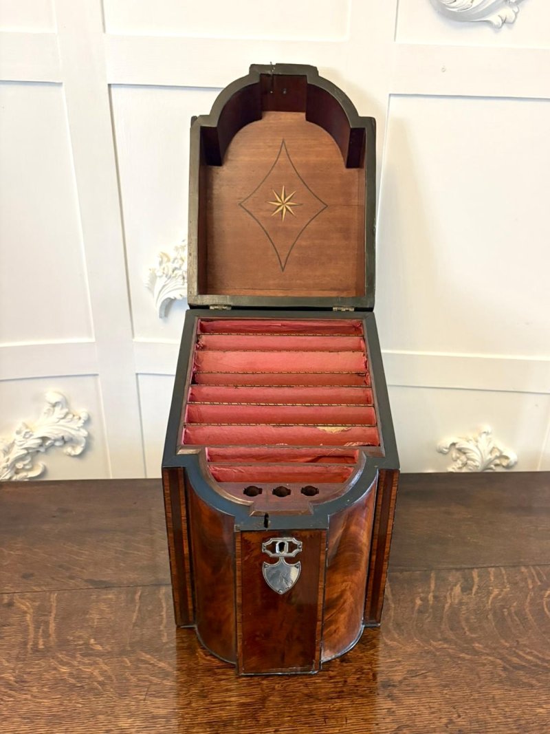 Antique Quality 18th Century Georgian Mahogany Letter Holder